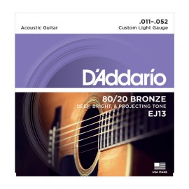 daddario EJ 13 струны для акустической гитары