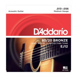 DAddario EJ 12 Bronze, Medium, 13-56