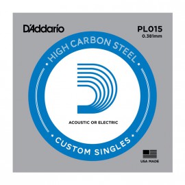 DADDARIO PL012 PLAIN STEEL