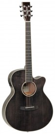Tanglewood TW4 E BS Winterleaf in Black Shadow Gloss_1